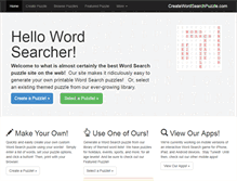 Tablet Screenshot of createwordsearchpuzzle.com